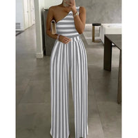 New 2025 Jumpsuits for Women Solid Color off Shoulder High Waist Pants Jumpsuits Female Fashion Casual Elegant Jumpsuit Outfits