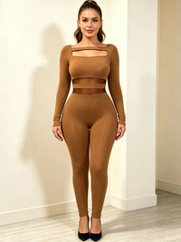 XL-5XL plus Size Women Workout Jumpsuit Yoga Bodycon One Piece Long Sleeve Top Leggings Romper Big Size Sports Jumpsuit