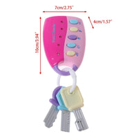 Baby Toy Musical Car Key Vocal Smart Remote Car Voices Pretend Play Educational Toys for Children Baby Music Toys