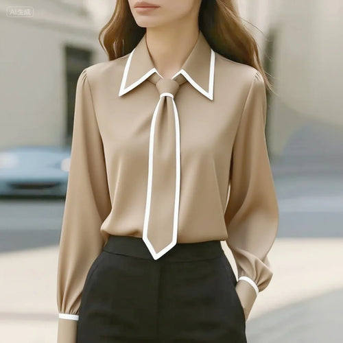Chemisier Femme Élégant | Manches Longues Tendance