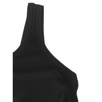 Plus Size 1XL-5XL Women'S Slim Fit Sports Jumpsuit Ribbed Square Neck Sleeveless Casual Comfortable Jumpsuit