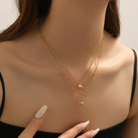 Stainless Steel Shell Starfish Necklace Bracelet Jewelry Set for Women Gold Color Chain Accessories Wedding Party Gifts New In