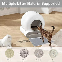 Self-Cleaning Cat Litter Box Automatic 65 Large Fully Enclosed Cat Toilet with App English Version Control Rascador Para Gato