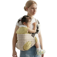 2026 LUJIFO New Summer Cutout Baby Sling Carrier, Ventilated Hole Cushion for Enhanced Seating Stability & Support