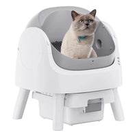 Low Noise Odor-Proof Wifi Remote App Control Large Electric Automatic Smart Open Top Self-Cleaning Cat Toilet Litter Box
