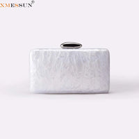 New Acrylic Evening Clutch Bag for Woman Fashion Luxury Wedding Party Purse Bag Casual Chain Shoulder Crossbody Bag A641
