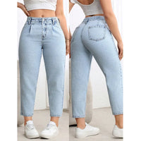 2026 New Elastic Versatile Slim Straight Jeans Large Size Casual Minimalist Jeans Trendy Straight Leg Denim Pants