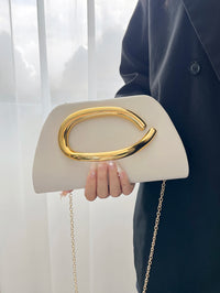 Gold Metal Buckle Box Clutch Fashion Women'S Evening Bag Party Banquet Chain Crossbody Bag Luxury Designer Shoulder Bag Wallet