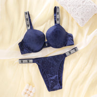 Victoria Secret Bombshell Push up Bra Panty Set Women Lace Mesh Sexy Lingerie Sleepwear Pajama Suit Comfort Soft Airy