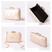 New Acrylic Evening Clutch Bag for Woman Fashion Luxury Wedding Party Purse Bag Casual Chain Shoulder Crossbody Bag A641