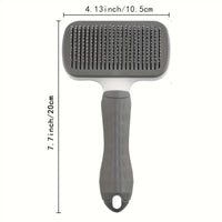 Easy-Clean Pet Grooming Brush, One-Click Hair Removal with Self-Cleaning Button – Special for Cats & Dogs, All Seasons Available