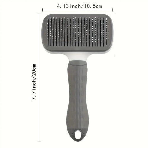 Easy-Clean Pet Grooming Brush, One-Click Hair Removal with Self-Cleaning Button – Special for Cats & Dogs, All Seasons Available