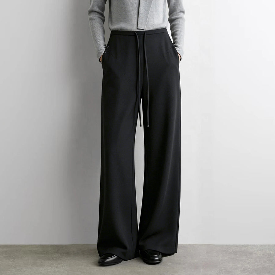 Women Wide Leg Pants Ankle Length Office Autumn Casual Loose Trouser Versatile Essential Woman Bottoms Clothing 12623017