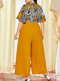 Plus Size Women Clothes Jumpsuit Summer Clothes Blue Urban Leisure Bodysuit New Wide Leg Jumpsuit Wholesale Dropshipping