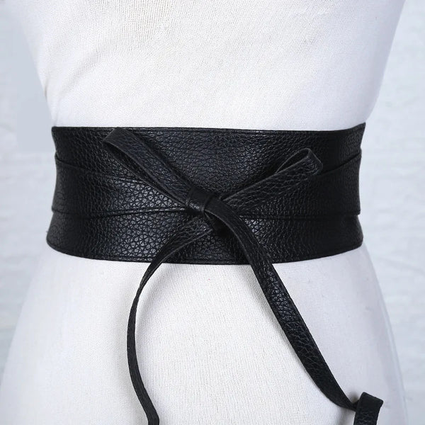 Fashion Women Belt for Dress Leather Bowknot Wide Belts Waistband Coat Corset Designer Luxury Brand Solid Color Waistbelt DT007