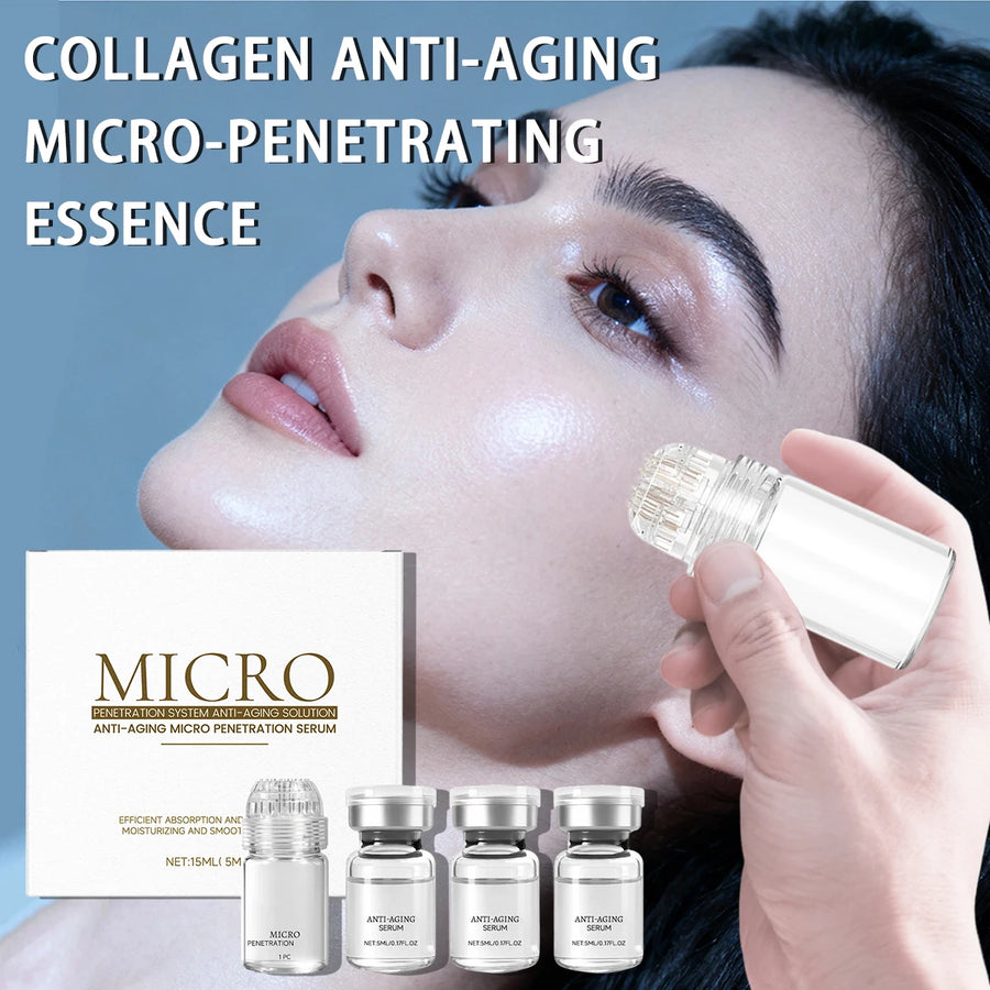 Collagen Anti-Wrinkle Essence Hydrating Firming Pore-Cleaning Anti-Aging Essence Set