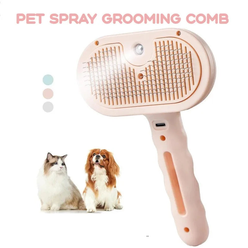 Pet Spray Grooming Comb Pet Hair Cleaner Brush Floating Messy Hair Cleaning Dog Cat Lint Removal Brush for Dogs Cats