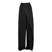Irregular Solid Women Pants Spring Autumn Loose Streetwear Pantalones De Mujer Fashion Patchwork Wide Leg Trousers