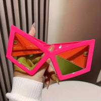 Fashion Oversized Cat Eye Sunglasses Novelty Party Sunglasses Funny Accessories for Adults Women Hip Hop Dance Party Favors
