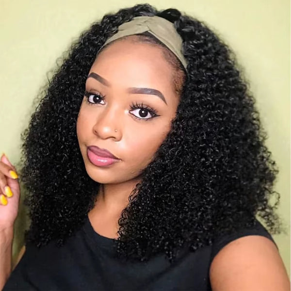 Jerry Curl Headband Wig Human Hair Short Glueless Wigs for Black Women Machine Made Remy Water Wave Bob Wigs Wholesale on Sale