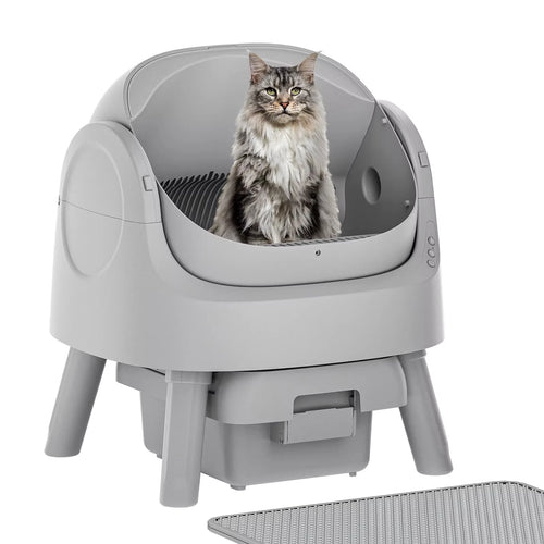 Low Noise Odor-Proof Wifi Remote App Control Large Electric Automatic Smart Open Top Self-Cleaning Cat Toilet Litter Box