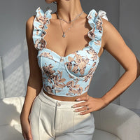 Corset Crop Tops Trend Sexy Women'S Clothing Bustier Summer Fashion Camisole Slim Fit Vests Body Shaper Tank Top Overbust Korset