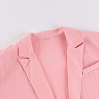 2026 Autumn Winter New High-End Cotton and Linen Suit Long Sleeved and Long Pants Set Design Sense Temperament and Fashion