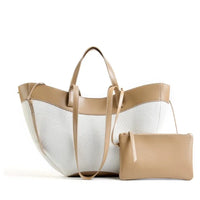 2026 High-End Knitted Patchwork Wing Bag Premium Sensory Large Capacity Tote for Women Light Luxury Niche Design Brown/Apricot
