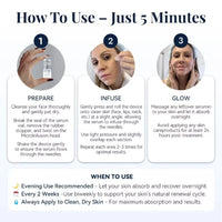 2 Tools + 6 Bottles Korean Moisturizing Renewal Set, Firming & Anti-Fine Lines Daily Skin Care Essence