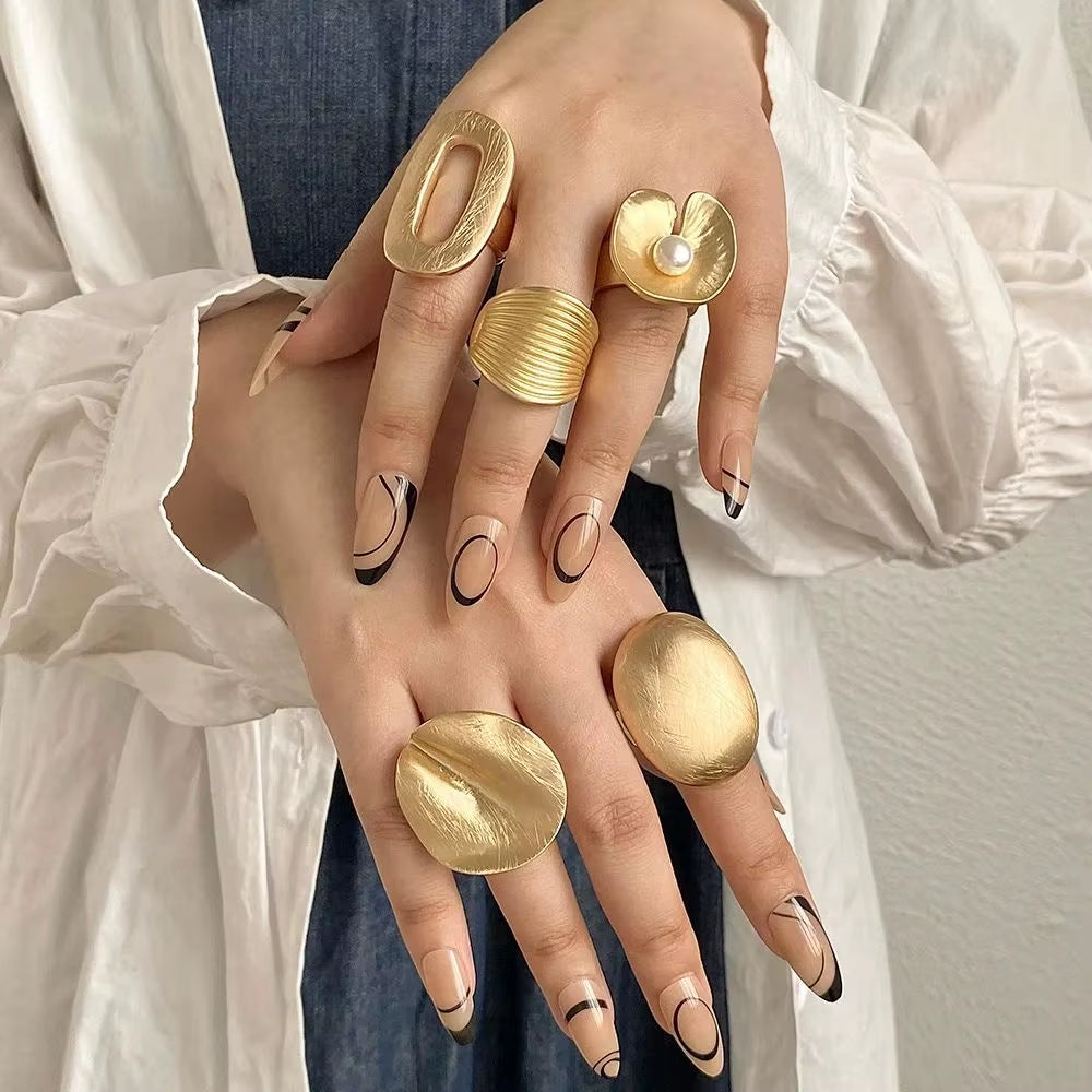 Bagues Géométriques Femme | Asymétriques et Ajustables